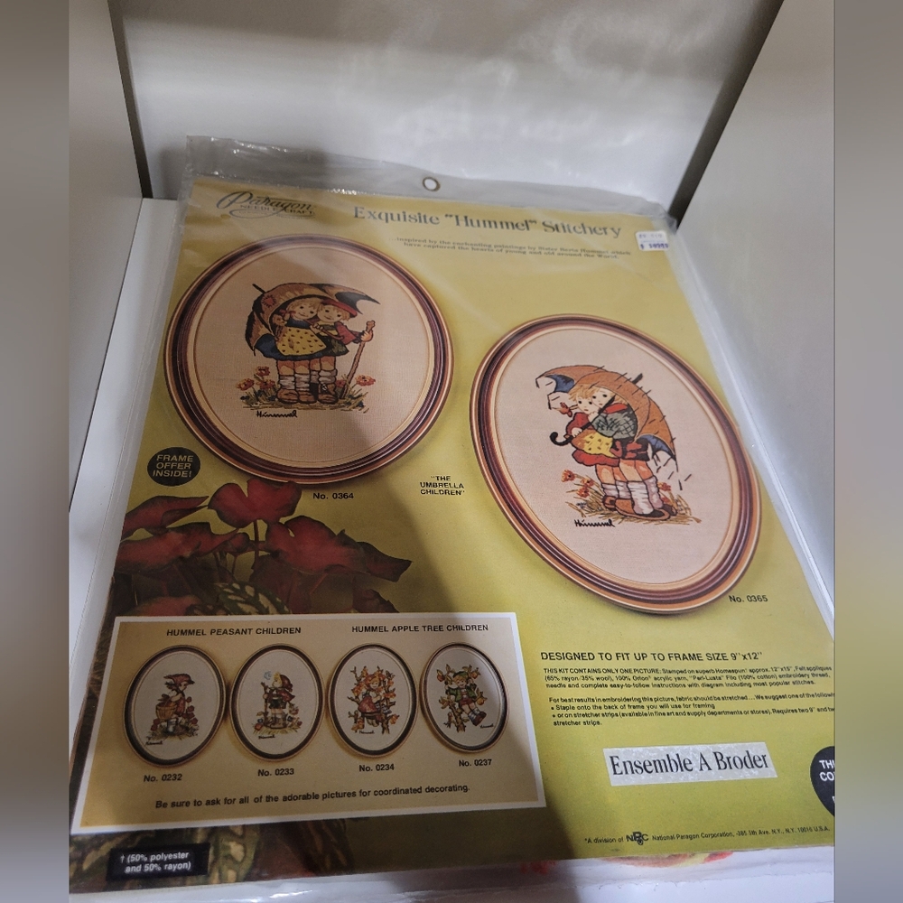 Cross stich vintage Kit " Hummel "New stitchery